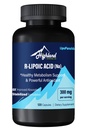 RLipoic Acid (Na) 300mg per Serving, 120 Capsules, hingga 5X Imporestion, Suplemen Nuklir Luar Biasa untuk Dukungan Metabolisme Sehat dan Antioksidants- 1 Botol