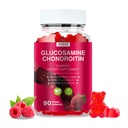 Glucosamin Chondroitin Gummies - 3000MG Tambahan Dukungan Bersama dengan MSM & Elderberry, Flexibility, Antioksidant Immune Dukungan untuk Dewasa, Pria & Perempuan - 90 Raspberry Gummies