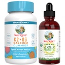 MaryRuth 's Vitamin K2 + D3 Gummies (Peach Mango & Aprikot) & USDA Probiotic Drops: