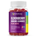 Elderberry Gummies for Kids with Zinc and Vitamin C - Imune Dupport for Children - 120 Count, Vegan, Berry Flavor - Convenient Daily Defense with Antioksidants and Escalyply Nutrients
