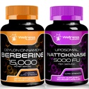 Kapsul Suplemen Nattokinase - 5000 FU - Enzymes dari Ekstrak Murni Jepang, Jantung dan Dukungan Imune
