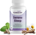 Serene Sleep Formula 124; Rest-Boosting Magnesium Citrate W / Melonatin, Passion Flower, Kalsium, dan L-Theanine 124; Natural Deep Sleep Vitamin untuk Dewasa - 60 Caps, 30 Hari Suppply