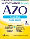 AZO Yeast Plus Dual Relief Tablet, Infeksi Yast dan Relief Vaginal Symptom, Relieves Vaginal Itching & Burning, 60 Count