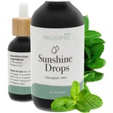 Philosophie Liquid Chlorophill Sunshine Drops for Water 124; Organic Chlorophill Drops with Mint for Detox, Internal Deodorant & Energy Boost = 124; Natural Vegan Suplemen, Non-GMO, 2oz