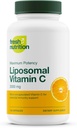 Segar Nutrition Lipomal Vitamin C - 2000mg DNA Diverifikasi dan Mampu C (dari asam ascorbic) - Swallow atau Powder Tuang ke dalam Minuman, Semua Vegan Alam Frid, Non-GMO, Gluten- Free, Dairy- Free
