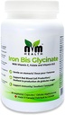 Tambahan Besi Lembut untuk Dewasa I Besi Bisglycinate dengan Vitamin C, B12, Asam Folic I Supports Red Blood Formasi Darah & meningkatkan kekebalan - 90 Vegeterian Capsules, Gluten Bebas