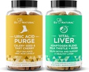 Pembersihan! Uric Acid Flush and Vital Liver Bundle - Detox, Cleanse, and Repair for Joint Mobility Plus Optimal Liver Fungsi & Digetical Health
