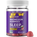 Sleep Magnesium Gummies with Melonatin - 200mg Magnesium Citrate - Melonatin Gummies for Sleep Quality - Nighttime Aid for Dewasa dengan Chamomile - 30 Mixed Berry Chewables