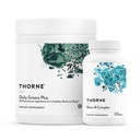 THORNE - Bundle Energy - Daily Greens Plus & Basic B Complex - Promotes Cellular Energy and Fisik Endurance - 30 Servis