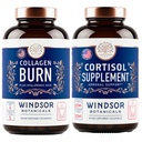 WINDSOR BOTANICALS Cortisol Blocker dan Multi Collagen Burn - Beauty and Mood Dukung Bundle