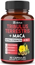 Zolotus Premium Tribulus Terrestris Capsules - bergabung dengan Ashwagandha, Panax Ginseng & Maca - 90 Counts selama 3 Bulan