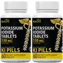 Nature 's Fusion Potasium Iodide Tablet 130 mg (Paket 2) - (120 Tablet) EXP 10 / 2032 - Ki Pills - Yoduro de potasio