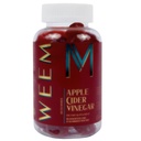 WEEM Apple Ciegar Gummies - Natural, Vegan ACV with Folic Acci- Gluten Free - Vitamin B12 - Premium Detox & Weight Supplemen- Membantu Pembuangan Perempuan dan Pria