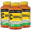 Mason Natural Vitamin C 1,000 mg, 300 Day Supply, Suppport Healthy Ammune System, Antioksidant dan Essider Nutrient, 3 Pack