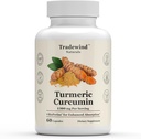 Turmeric Curcumin 1300mg - Premium Turmeric dengan 95% Curcuminoids & BioPerine Black Pepper Extract - Enhanced Absorpsi - Non - GMO - 60 Vegetable Capsules - Dibuat di Amerika Serikat