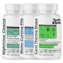 Mud & Tonic Didietary Discipline for Mindful Eating, Cleanse, Detox & Energy Support, Gut Cleanse & CortiThermo Shape for Metabolisme, Loss of Body Fluids, Break The Plateau, 90 Pil