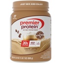 Premier Protein Powder, Café Latte, 30g Protein, 1g Sugar, 100% Whey Protein, Keto Friendly, Gluten Free, No Soy, 95mg Caffeine for Energy, 23.9 oz (17 Pelayan)