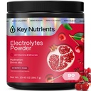 KEY NUTRIENTS Multivitamin Electrolytes Powder No Sugar - Sweet Cherry Pom Electrolite Powder - Endurance & Energy Suplemen - Powder Hidration - Tidak Ada Kalories - 90 Servings - Dibuat di USA