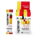Skratch Labs Hydration Pager Hydration Drink Mix, Strawberry Lemonade (20ct) - Electrolite Powder Dikembangkan untuk Atlet dan Performance Olahraga, Gluten Free, Vegan, Kosher