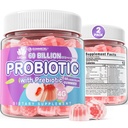 2Pack Probiotic Probiotic Gummies + Pregities Sugar Free 60 Milyar CFU, 11 Strains Strains Filid Gummies for Women Digetical Health and Gut Health, Supports Constipation, Diare, Gas & Bloating