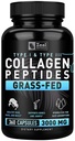 Serbuk Peptida Zeal Collagen Collagen Collagen (360 Capsules) Serbuk Pepetide Grass Pepetide - Pounder Kolagen Collagen untuk Persediaan Rambut dan Kulit JoinTendon -