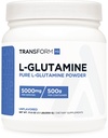 TransformHQ L- Glutamine Powder, 500G, 100 Pelayan - Gluten Bebas, Non- GMO