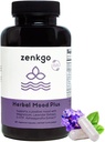 Zenggo Ashwagandha, 5- HTP, Lavender, Mucuna, L-tryptophan - Mood Dukung Support, Plant - Based, Herbal Mood Plus Membantu dengan Calm Mind & Stress Relief, Emotion Blalance, Positivitas (60Ct / 30Day)