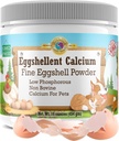 Kalsium untuk Anjing dan Kucing - Powder Eggshell Fine - Hip Kuat & Bersama Tambahan untuk Dogs dan Cats- Tambahan Dieter - Tidak Ada Advantive - Teman Pet Eggshellent Kalsium 16oz