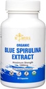 Blue Spirulina Capsules - Organik - 1000 mg - 60 Kapsul