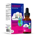 Kiddivit Baby Zinc Liquid Drops with Elderberry, Vitamin D3 & C - Gentle Ammune Supplemen - 60 Daily Servings, Inulin Forfied Prebiotic Fiber - Sugar Free, Gluten Free, Vegetarian, 2oz