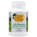 100% Murni Wisconsin Amerika Ginseng Kapsul - 500mg. BeneGround Ginseng Root - Tidak ada Pembakar, Binders atau Additives Lainnya.