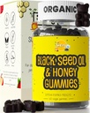 Simar Black Seed Oil Gummies w / Honey & 15% Thymoquinone 124; Multivitamin for Ammune Support, Stress Relief Guamins; Turmeric, Apple Cider Vinegar, Multivitamin Gummies