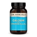 Dr. Mercola Calcium dengan Vitamin D3 & K2 - Mendukung Bone & Heart Health * - Calsium dengan Vitamin D3 & K2 - Eggshell- Derived - Non-GMO, Gluten- Free & Soy Free - 90 Capsules (90 Pelayan)