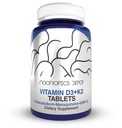 Depot Nootropics Depot Vitamin D3 + K2 dengan Vitamin C Tablets 124; 60 Count 124; Cholerifferol + Menaquinone- 4 (MK-4) 124; Mood, & Bone Health 124; Calciculum Absorpsi