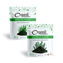 Spirulina organik & Chlorella Powder Superfood, Vegan, Non- GMO