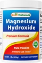 Powder Magnesium Hydroxide terbaik - 380mg Elemental Magnesium per Serving - 454 Servings per Cotainer - 1 Pound