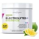 Livingood Daily Electrolytes Powder, Electrolytes Hydration Powder dengan Vitamin C, Taurine, D Ribose & FOS, Sugar Free Electrolite Drink Mix, Keto, Gluten Free, Lemon Lime Flavor, 30 Servis