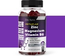 Zinc + Magnesium + Vitamin B6 Max Kekuatan Gummies - Mampu Zinc Natural, Magnesium, B6 untuk Dukungan Imune dan Energi Otot & Pemulihan