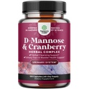 D Mannose with Cranberry Supplement - Enable Mannose 10000mg Capsules for Ginjal Defense & Cleanse and Urinary Tract Health Suppplemen Perempuan & Men - Bladder Health Supplemen untuk Orang dewasa - 120 Count