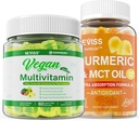 Gumi Turmeric Organik 10000mg dengan Vegan Multivitamin untuk Pria Perempuan