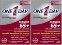 SATU HARI Proaktif 65 +, Mins & Womens Multivitamin, Suplemen dengan Vitamin A, Vitamin C, Vitamin D, dan Zinc untuk Support Kesehatan Imune *, Calcium, Acid Folic & More, Tablet 150 Hitung