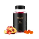 Gadis Hitam Vitamin - Vitamin D3 Gummies, untuk Imune, Energi, dan Dukungan Tulang, 2000IU (50mcg) Vitamin D per Serving, Gluten- Bebas Vitamin D Gummies