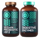 Enzymes Digetical dengan Propoletik, Prebiotik dan Vegan Probiotic Plus B12 Enhanced Digetical dan Gut Health Bundle