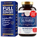Lacrosnillus Salivarius Probiotic - 24bn CFU L Salivarius Program Dental untuk Gigi dan Gums - Perawatan Nafas Buruk untuk Dewasa, Dukungan Imune, Kesehatan Digetical - 60 Oral Probiotic Capsules
