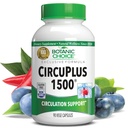 Botanic Choice Circuice Plus 1500 - Heart Health & Circulation and Vein Supplement - Vitamin B1, Cayenne Pepper, Hawthorn, Ginkgo Biloba for Dewasa & Women (90 Capsules)