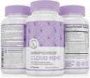 Cloud 9 - All Natural Sleep Aid Supplement - Relaxing Vitamin & Herbal Formula - 10mg Melatonin Calcium Magnisium L- Theanine 5 - HTP GABA St John Wort Ashwagandha Chamomile & More 60 Vegan Capsules