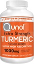 Quhol Turmeric Curcumin Capsules, 1000mg Extra Strength Suplement, Patented Hydro- Soluble Technology, Alternatif Turmeric Curcumin dengan Black Pepper, 30 Vevgie Capsules
