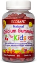 ECO SAFE Coral Calcium Vitamin D3 Kids Gummy, Natural Cherry Flavor, Non GMO, Gluten- Free, Dairy- Free, Soy- Free dan Gelatin Free - 300 mg Calcium, dan 800 IU of Vitamin D360 Gummi (2 Paket)