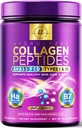 Collagen Peptides Powder 20G dengan Hyaluronic Acid & Biotin, Grass Fed Hydrolyzed Tipe I & III - Support Rambut, Nail, Skin, Bone & Joint - Best Collagen Suplemen