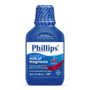 Phillips 'Milk of Magnesia Liquid Laxative, Wild Cherry Flavor, Stimulant Free, Cramp Free Relief of Occasional Constipation *, Efektif dalam 30 menit - 6 jam, # 1 Milk of Magnesia Brand, 26 oz